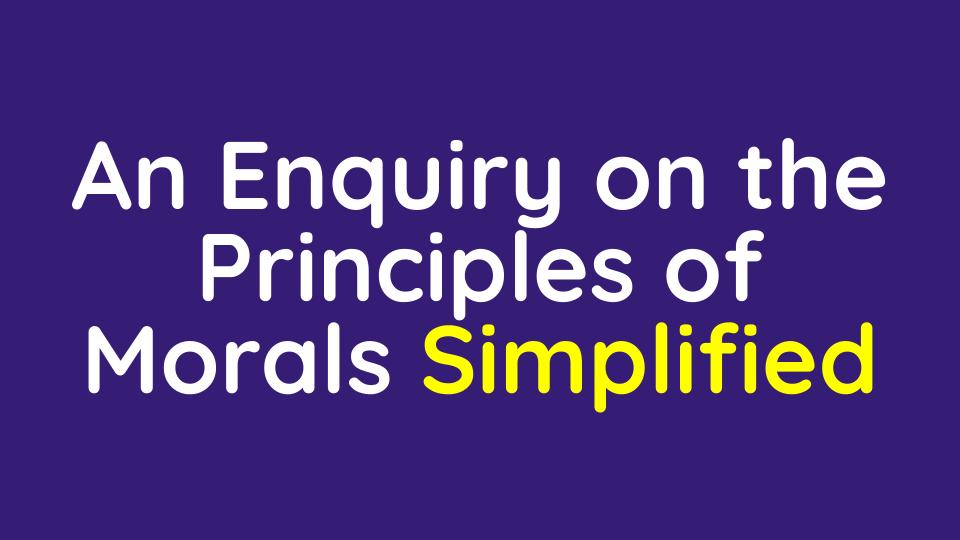 Enquiry on Human Understanding Simplified